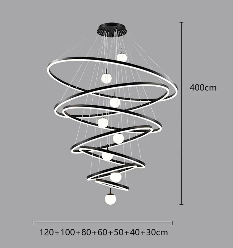 Afralia™ Modern LED Branch Chandelier for Living Room, Staircase, and Entrance Hall