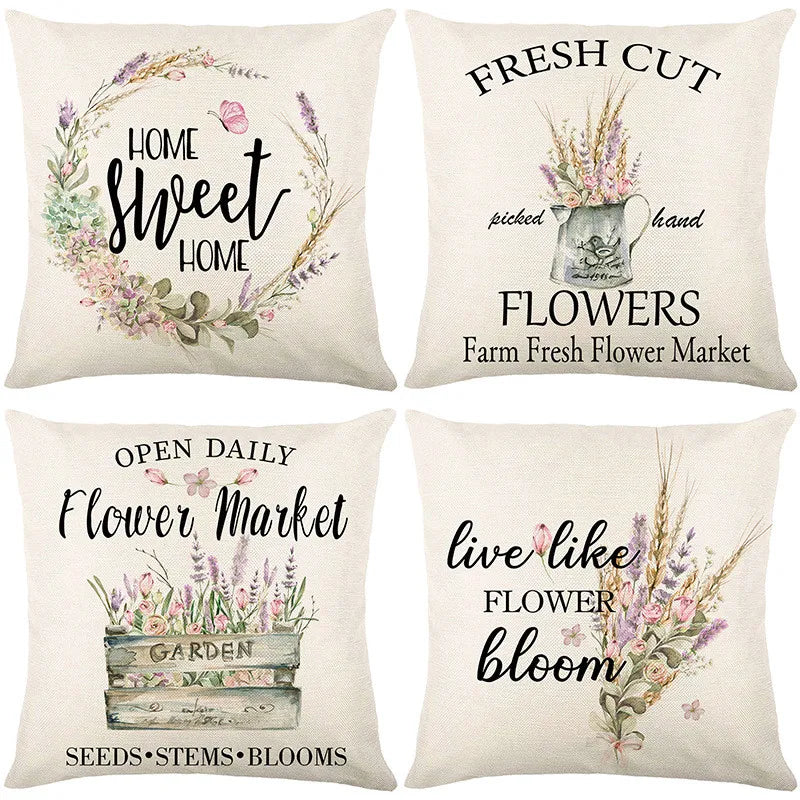 Afralia™ Sunflower Print Waist Pillowcase: Washable Sofa Decor Cover