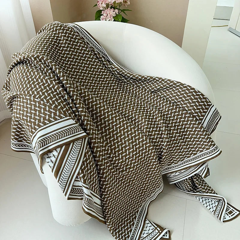 Afralia™ Summer Knit Blanket: Cozy Sofa Cover for Home, Hotel & Office