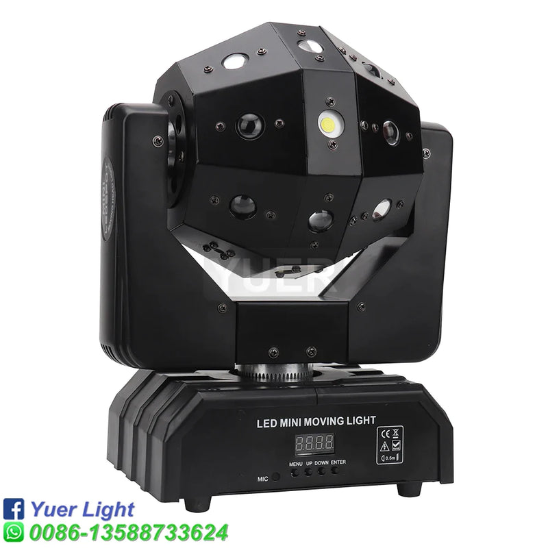 Afralia™ Disco Ball Lights LED Moving Head Football Light Nightclub Stage Lighting