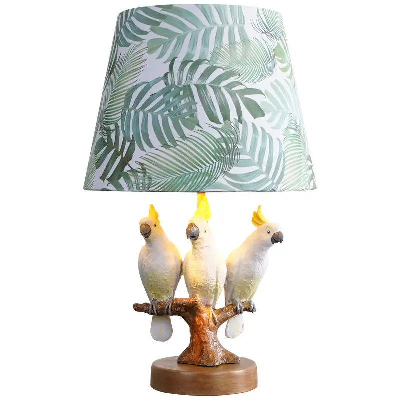 Afralia™ Cartoon Parrot Desk Lamp: Creative Bird Night Light for Children's Room and Study
