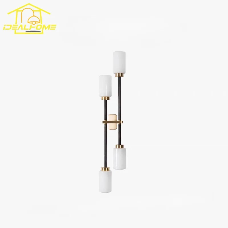 Afralia™ Copper Glass Wall Lamp LED G9 for Living Room Bedroom Studio