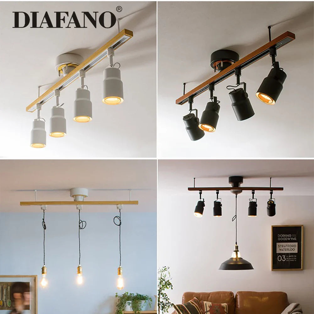 Afralia™ Nordic LED Track Light Bar for Living Room & Clothing Store