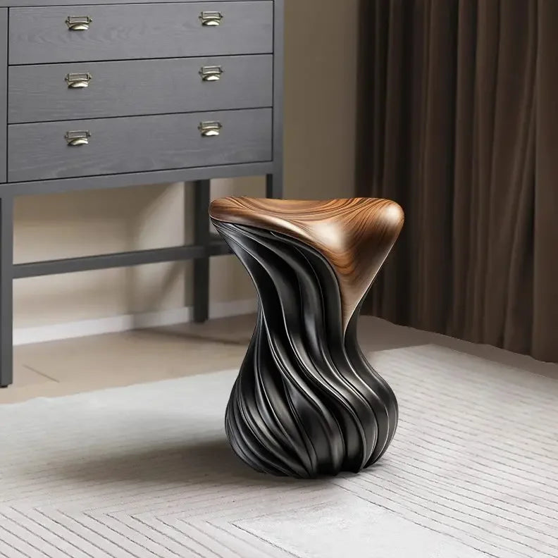 Afralia™ Solid Wood Walnut Sofa Side Corner Pier Table