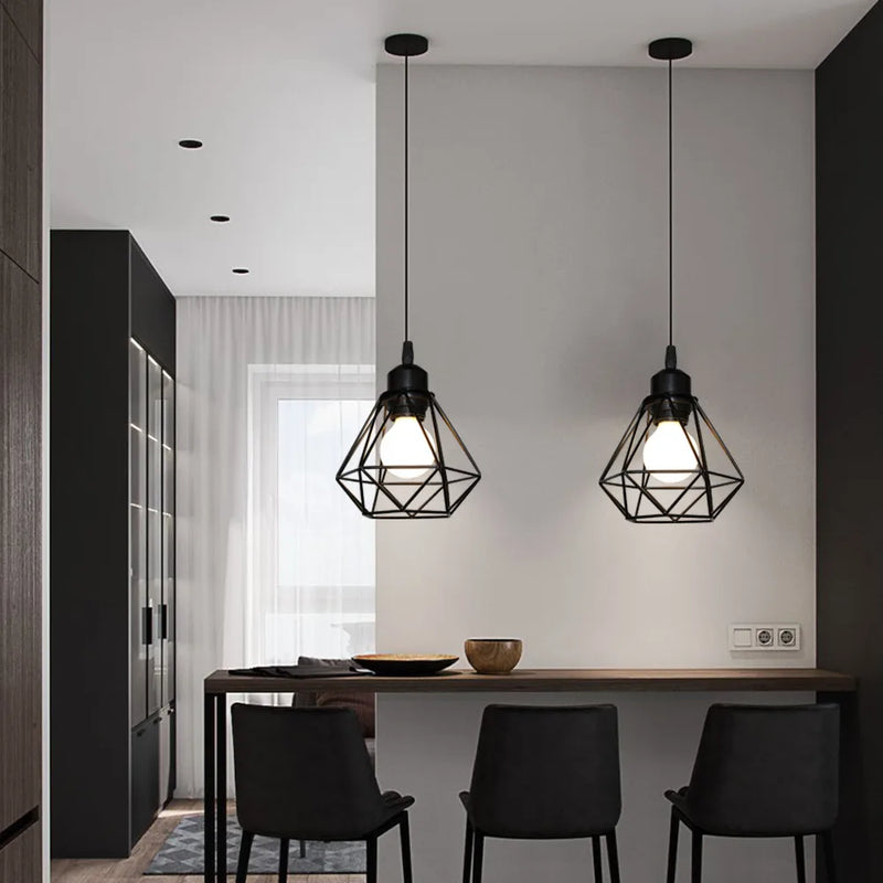 Afralia™ Metal Wire Cage Pendant Light Guard for Modern Industrial Style Lighting