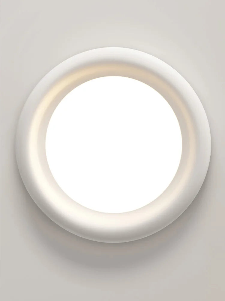 Afralia™ Cream LED Ceiling Lamp for Girl's Room - Modern Minimalist Master Bedroom Lighting