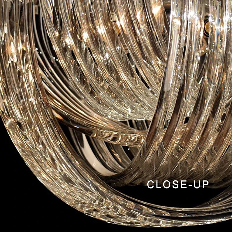 Afralia™ Crystal Glass Pendant Lights, Dimmable Modern Lighting