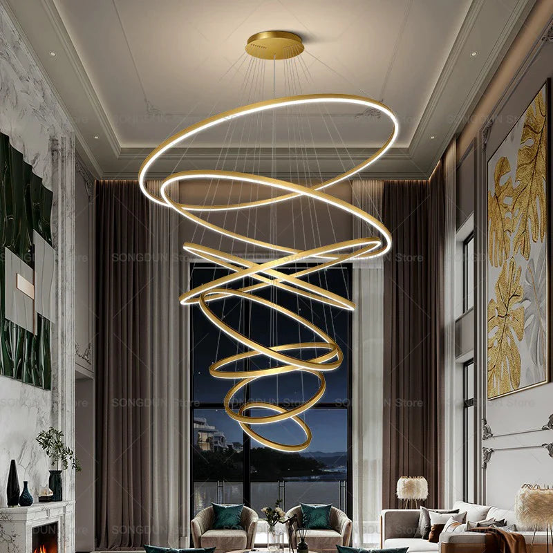 Afralia™ Modern Luxury Chandelier for Elegant Living Rooms