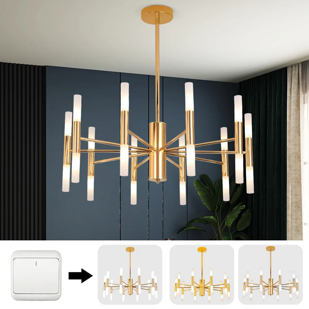 Afralia™ Modern LED Chandelier: Elegant Hotel Hall & Living Room Ceiling Light