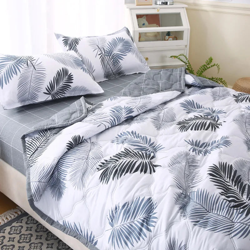 Afralia™ Summer Quilt Set - Soft & Lightweight Comforter Single Double Blanket