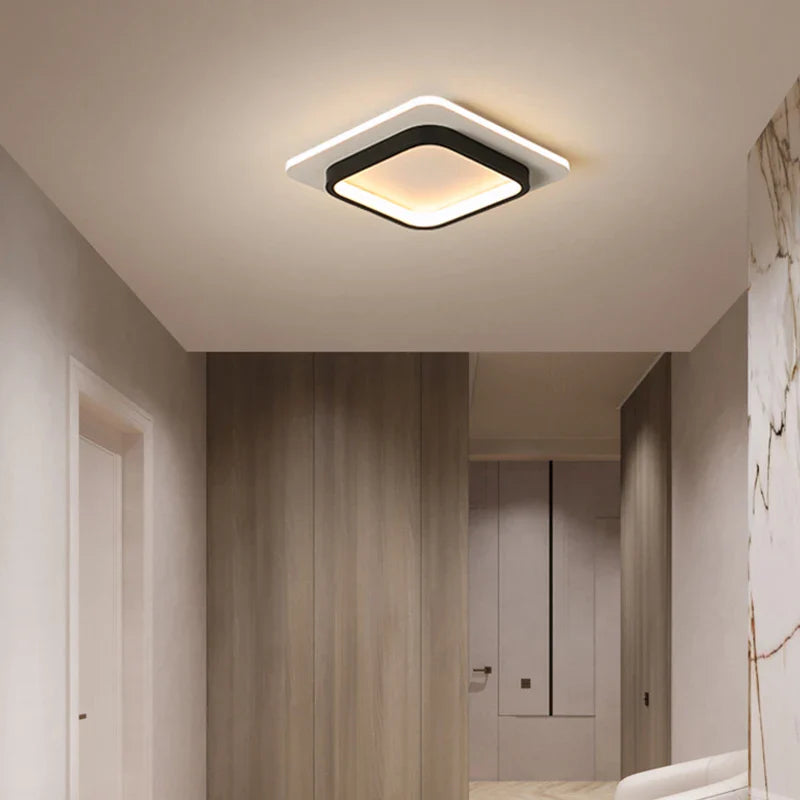 Afralia™ Round LED Aisle Light for Entryway, Living Room, Foyer - Modern Minimalist Design