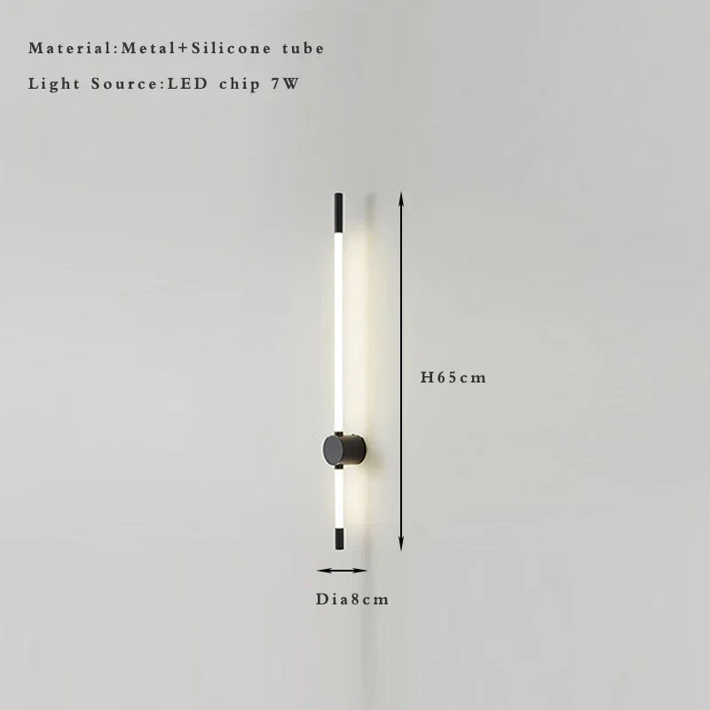 Afralia™ Vertical Slim Wall Sconce Indoor Light Fixture