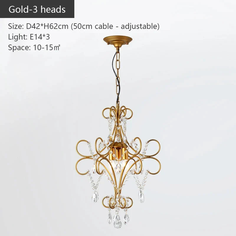 Afralia™ Iron Crystal Chandelier: Modern Luxury Industrial Style for Home Living/Dining Room