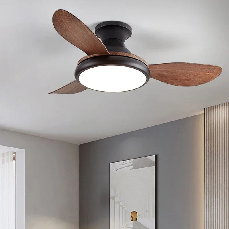 Afralia™ LED Ceiling Fan Lights for Children's Bedroom and Dining Room