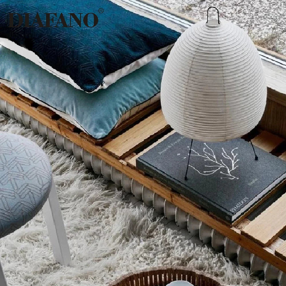 Afralia™ Japanese Style Paper Floor Lamp for Home Décor and Lighting