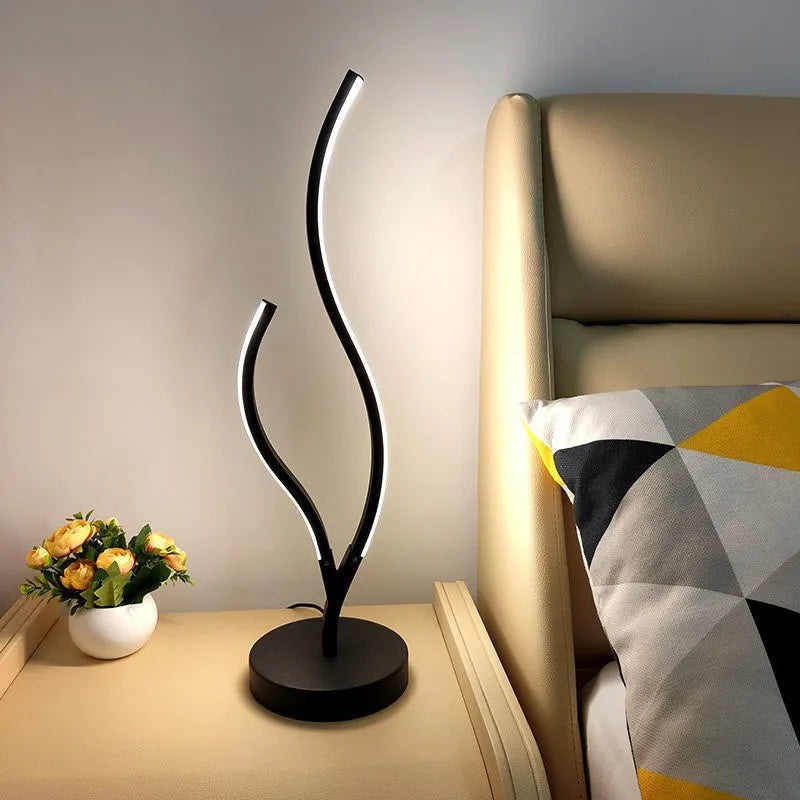 Afralia™ Modern LED Corner Floor Lamp for Living Bedroom, Creative Design Home Decor