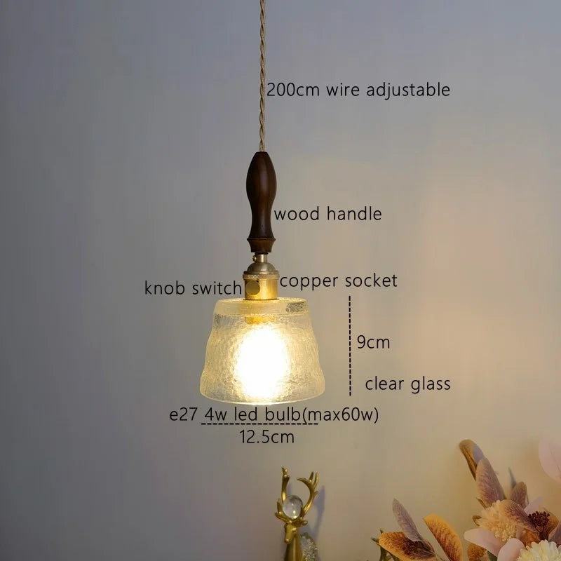 Afralia™ Amber Pendant Light: Nordic Copper Hanging Lamp for Modern Home Decor
