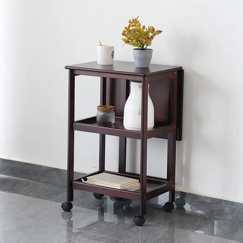 Afralia™ Retro Rolling Casters End Table: Modern Industrial C-Shaped TV Tray, Living Room Side Table