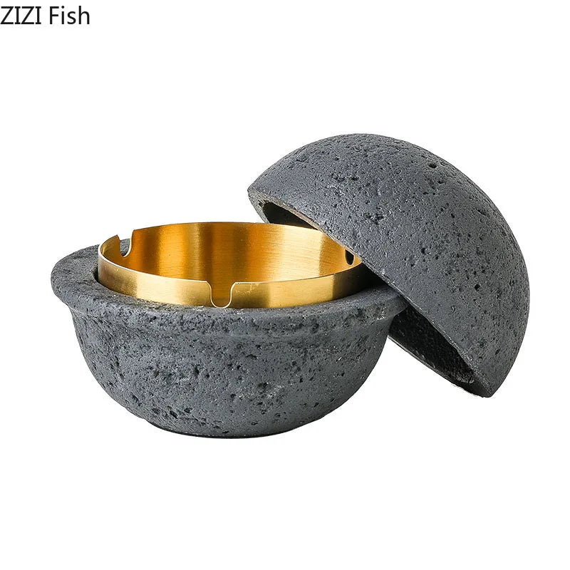 Afralia™ Stainless Steel UFO Ashtray - Unique Smoking Accessory and Office Desk Decoration