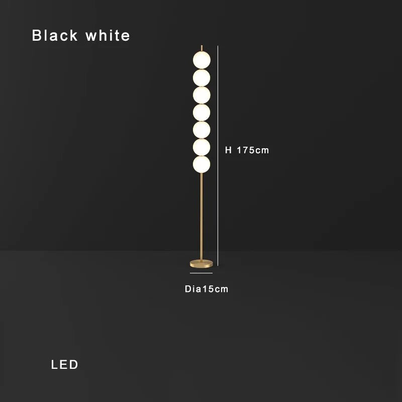 Afralia™ White Balls Floor Lamp: Modern Living Room Decoration & Mood Light