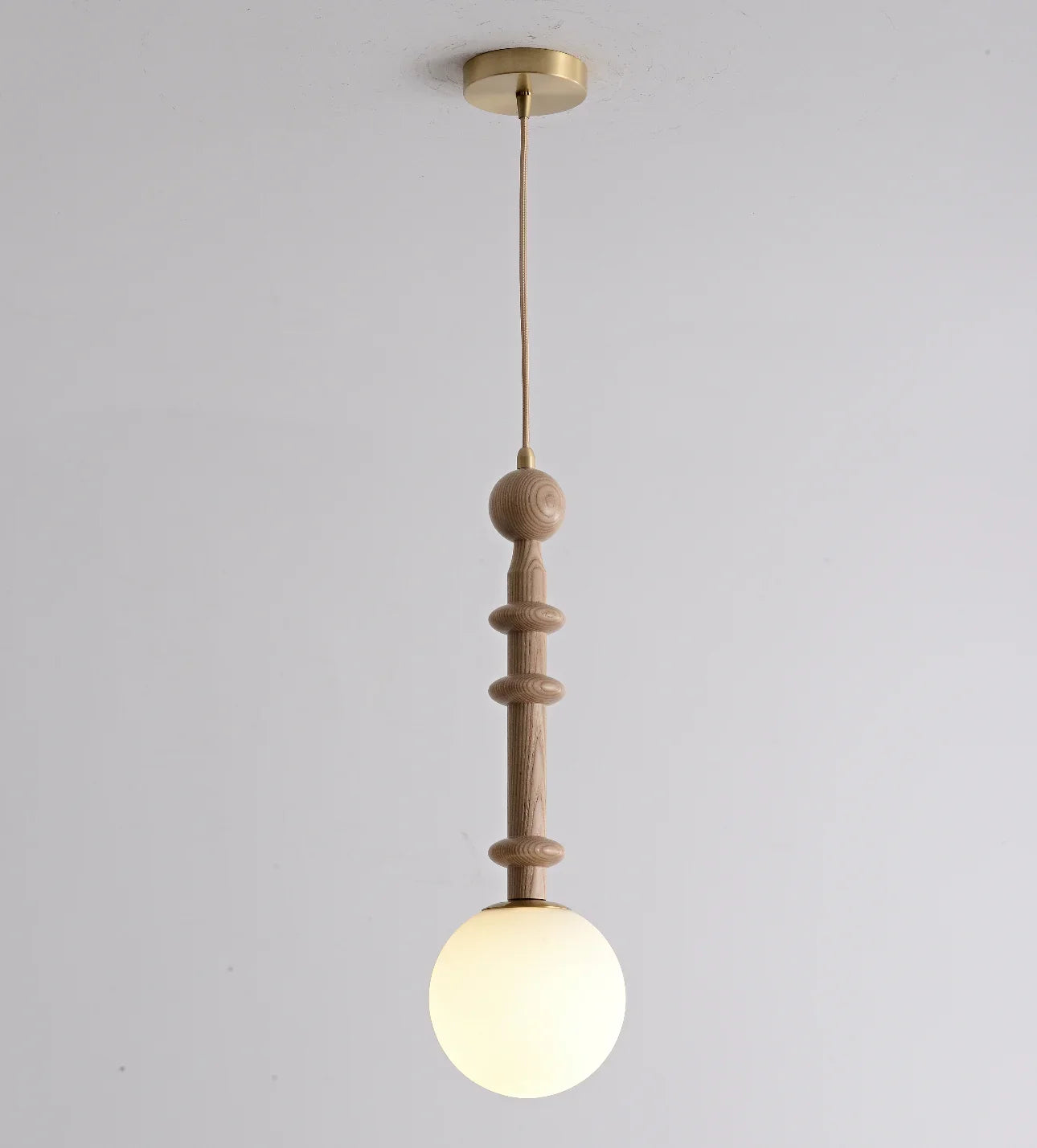 Afralia™ Wood LED Pendant Light for Bedroom Dining Room Study Office Bar