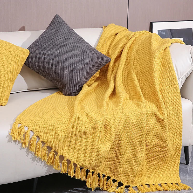 Afralia™ Nordic Wool Blanket - Cozy Home & Travel Essential