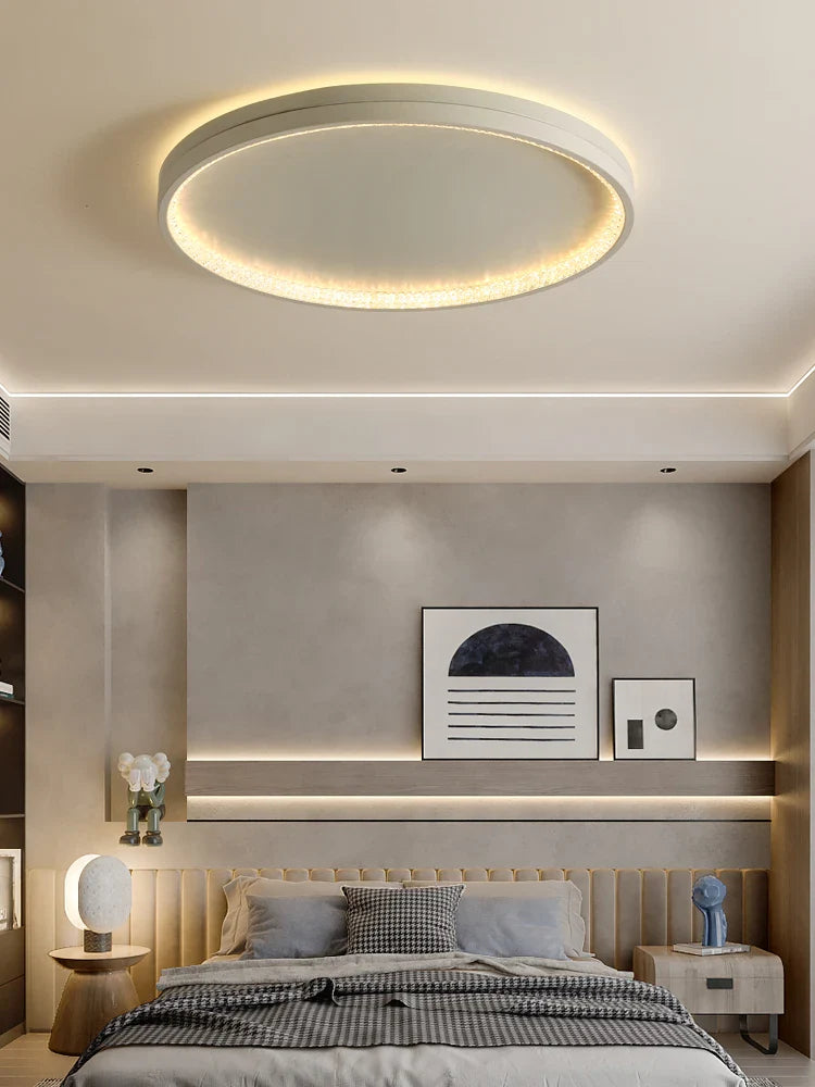 Afralia™ Modern Round Rings Chandelier LED Ceiling Light