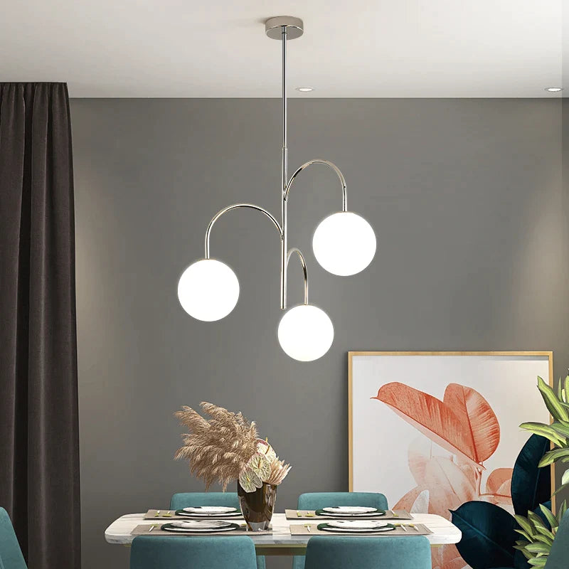 Afralia™ Retro Bauhaus Chandelier for Nordic Dining Room, Bedroom, Study - Antique French Style