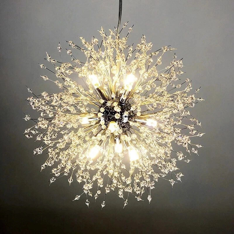 Afralia™ Dandelion Art Crystal Chandelier: Nordic Modern Luxury for Living Room & Restaurant