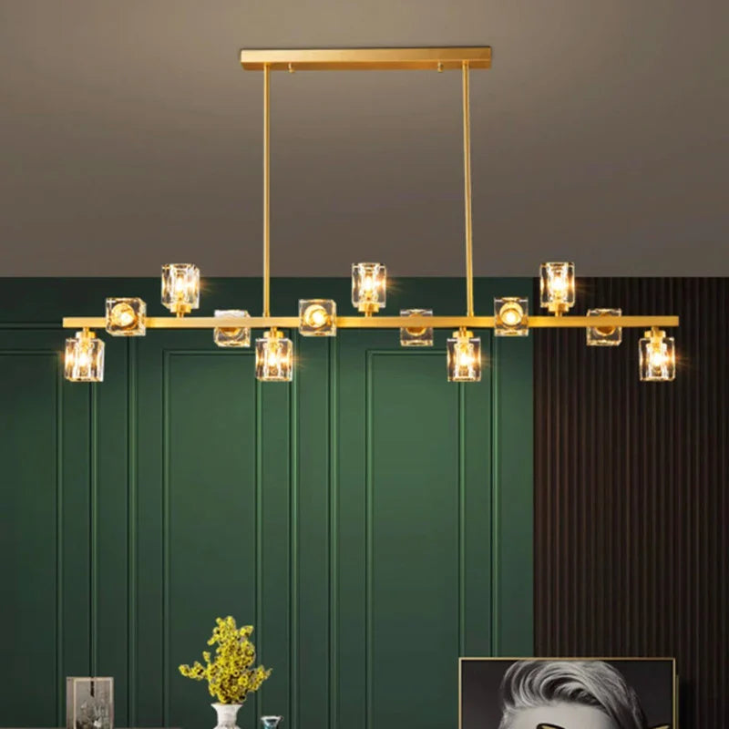 Afralia™ Crystal Chandelier: Elegant Ceiling Light for Living & Dining Room, Luxury Pendant Lamp