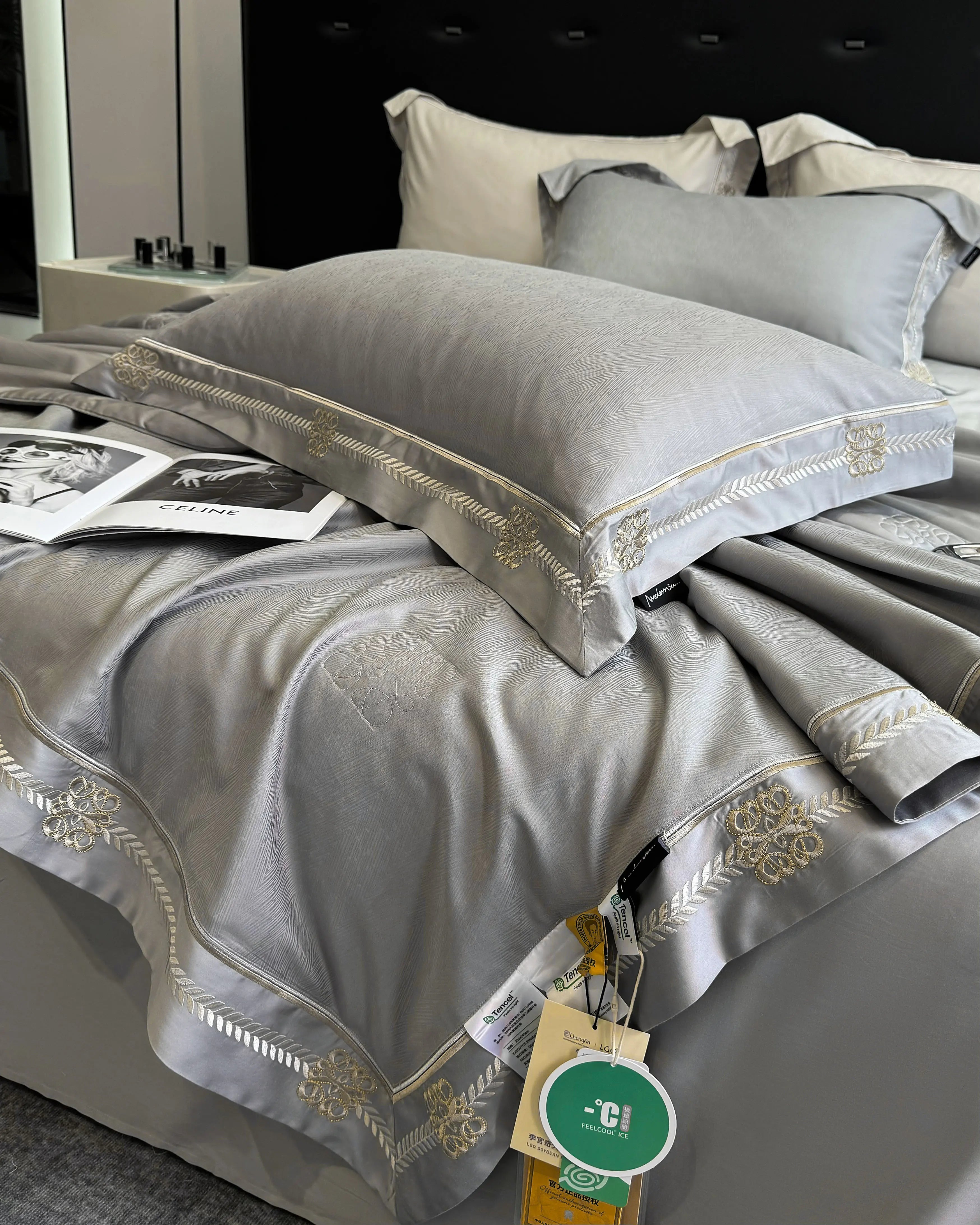 Afralia™ Eucalyptus Fiber Summer Quilt Bedding Set with Cool Feeling, Soft Silky Comforter & Bed Sheet Set