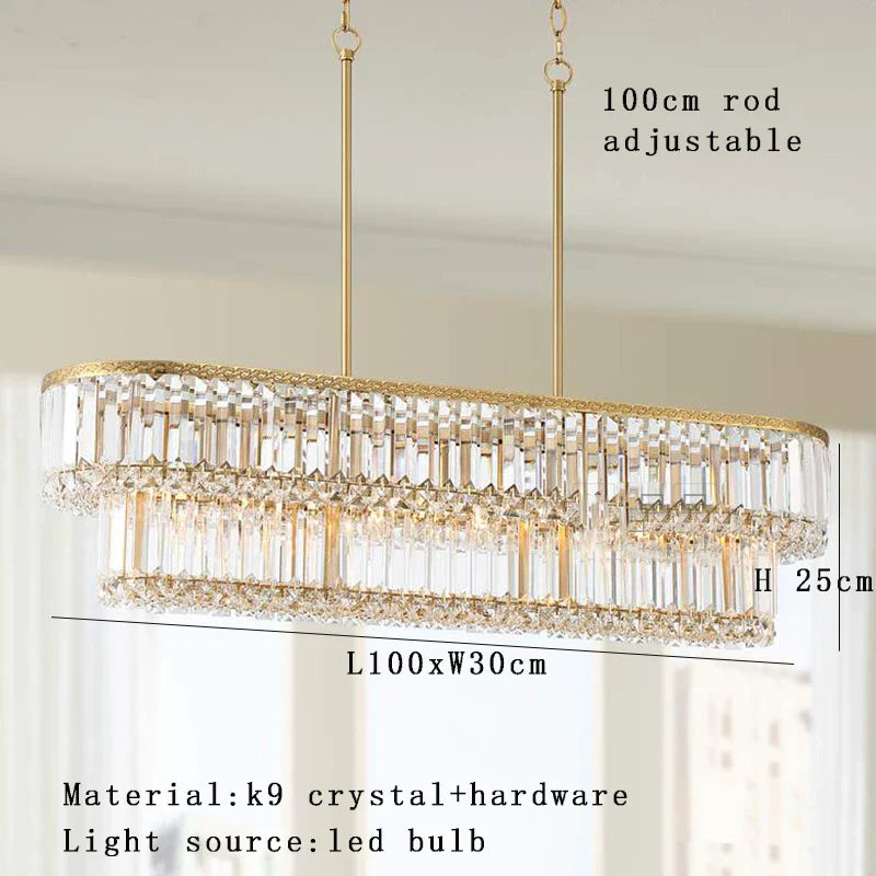 Afralia™ Crystal Round Pendant Lights: Luxury Nordic Living Room Decoration