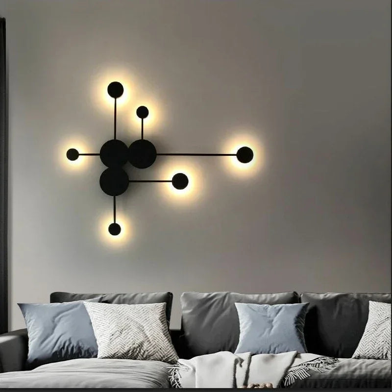 Afralia™ LED Wall Lamp Modern Minimalist Bedroom Living Room Lighting