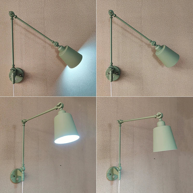 Afralia™ Adjustable Telescopic Wall Lamp for Indoor Lighting in Living Room, Bedroom, Study