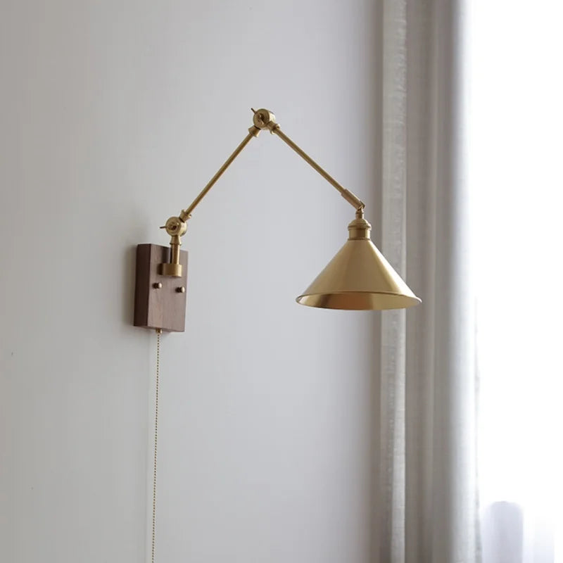 Afralia™ Swing Arm LED Wall Light Fixture for Dining Room Coffee Nodic Nodern Decor
