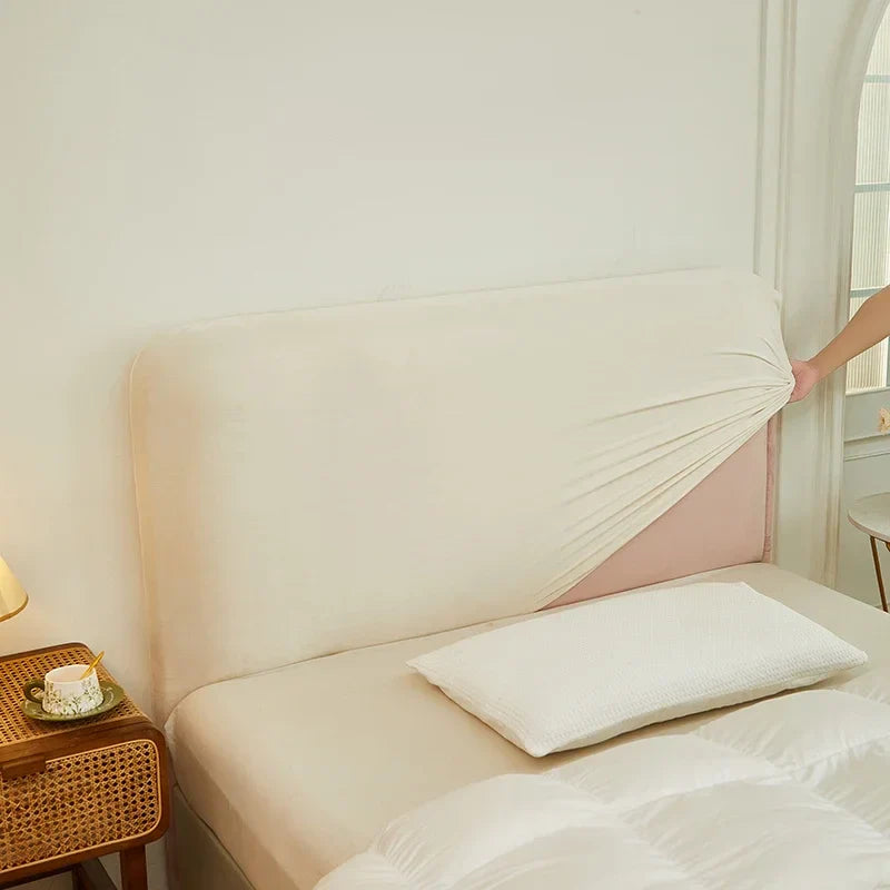 Afralia™ Plush Velvet Headboard Cover: Spandex Bed Head All-inclusive Dustproof Protector