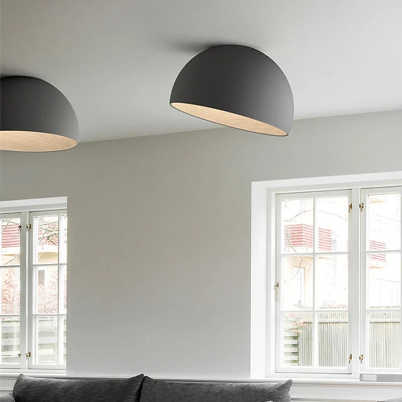 Afralia™ Nordic Wooden Ceiling Chandelier: Modern Duo Ceiling Light for Living Room, Restaurant, and Balcony.