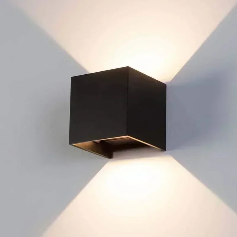 Afralia™ Outdoor Wall Lamp: Modern Up/Down Light with Adjustable Brightness