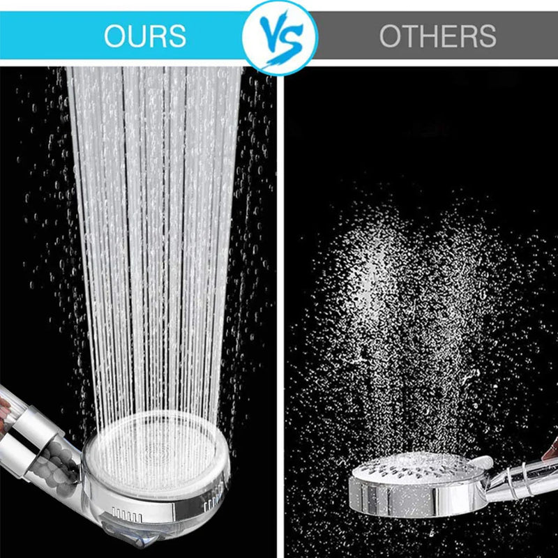 Afralia™ High Pressure Bath Shower Head with Anion Filter for Spa Experience