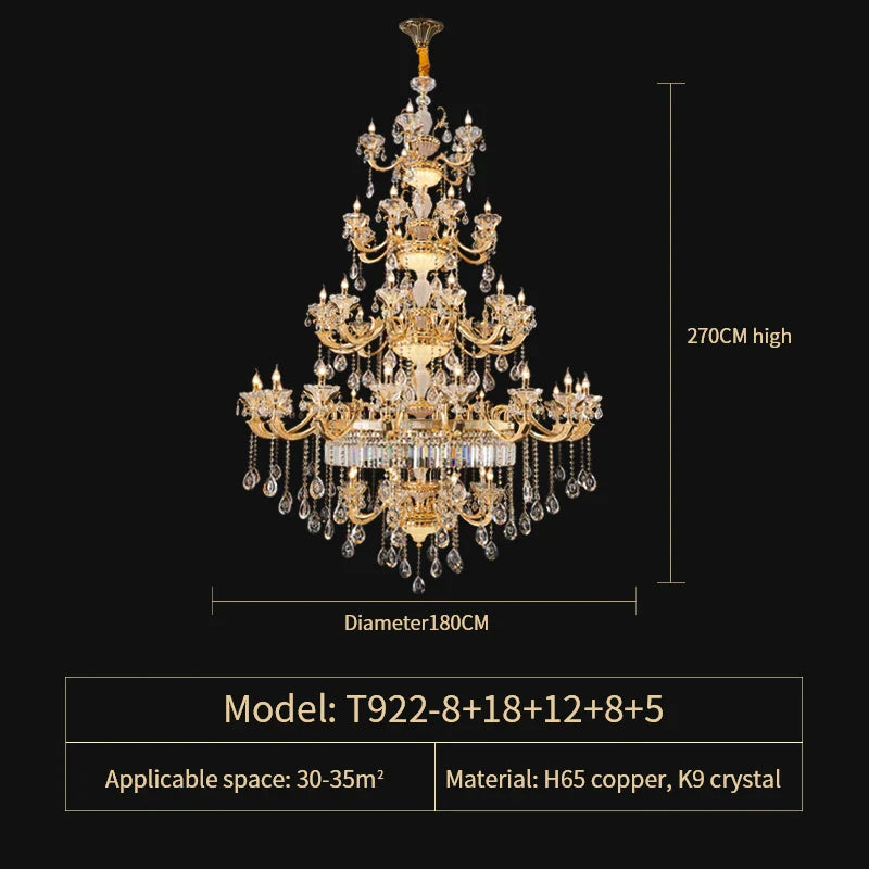 Afralia™ Elegant Crystal Chandelier for Living Room, Dining Room, and Bedroom