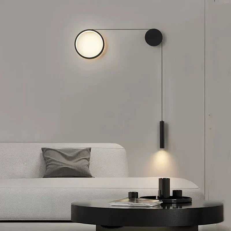 Afralia™ Nordic Iron LED Wall Lamps Modern Design Living Room Bedroom E27 Wall Lights