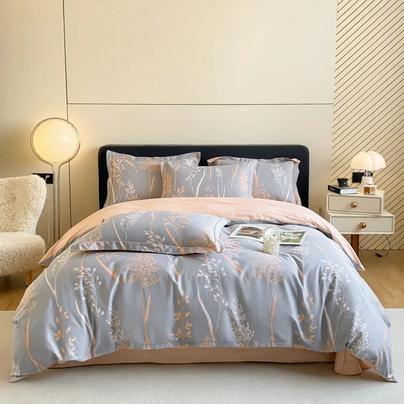 Afralia™ Pastoral Printed Cotton Bedding Sets for Comfortable Sleep