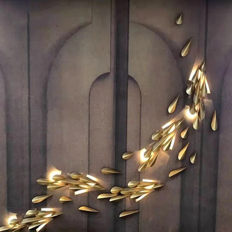 Afralia™ Modern LED Wall Lamp for Living Room Bedroom Aisle Stair Background Wall Decor