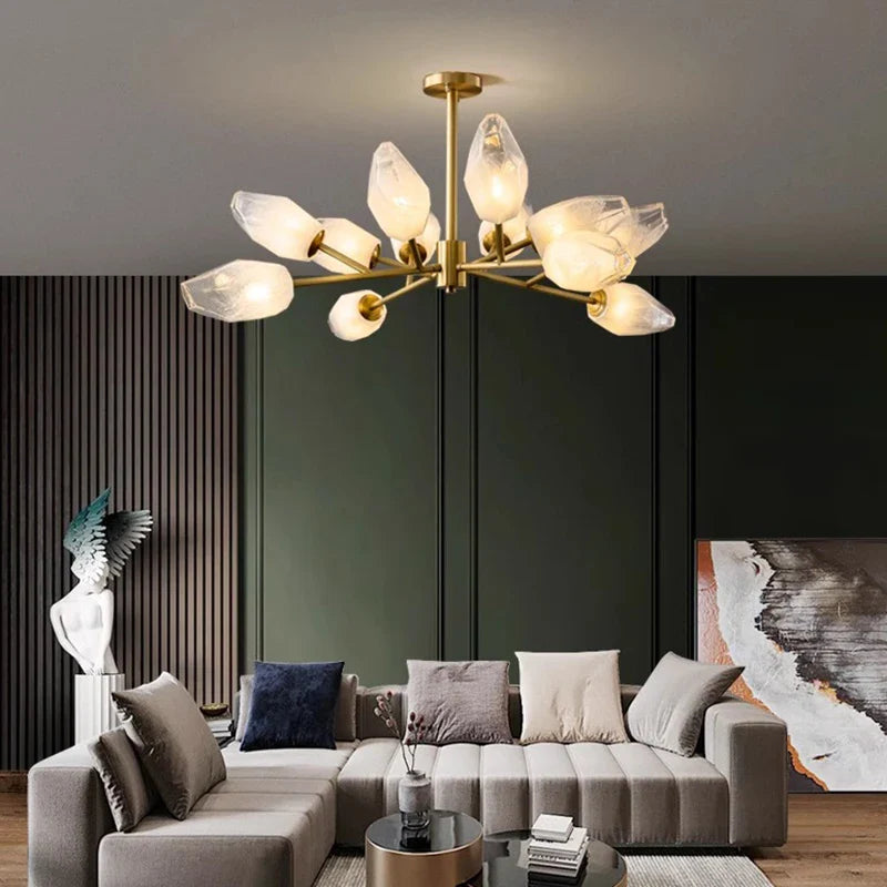 Afralia™ Modern Ceiling Chandelier for Dining Room Hanging Light Fixture - Indoor Living Room Lighting