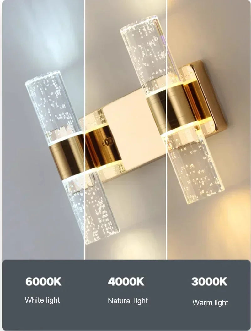Afralia™ Gold Vanity Lights 2-Light Bathroom Sconces for Modern Mirrors