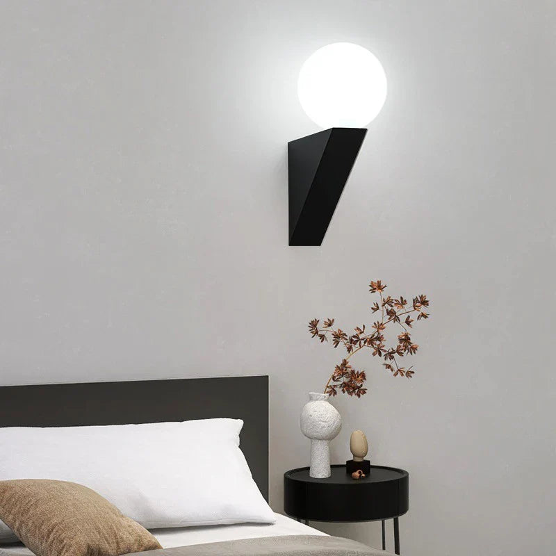 Afralia™ Glass Ball Modern G9 LED Wall Sconce, 9W Indoor Wall Lamp for Bedroom Living Room