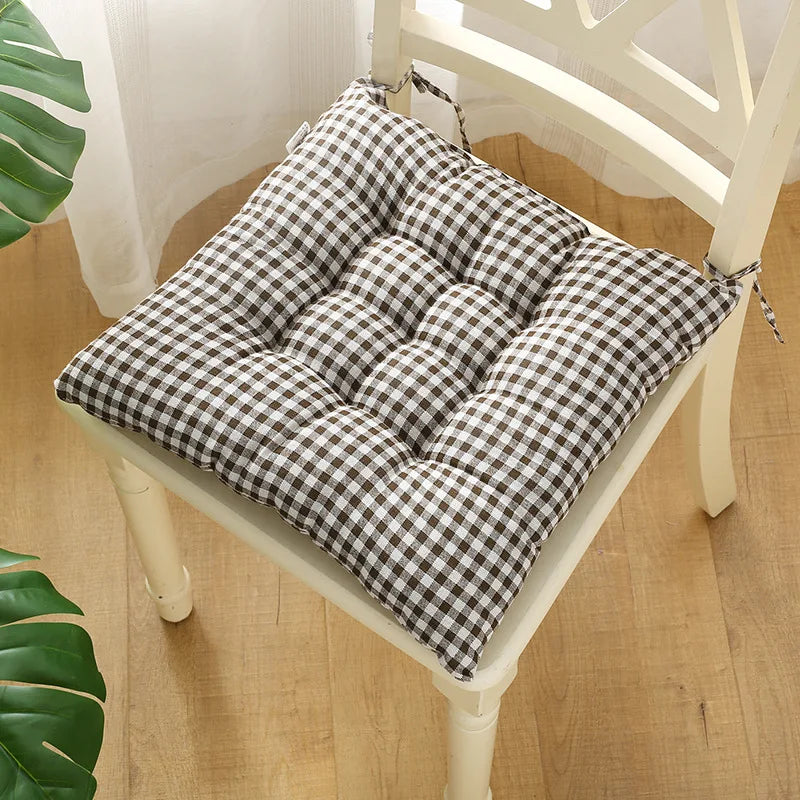 Afralia™ Square Cotton Upholstery Chair Cushion for Office, Home, Car, Garden, or Lounge