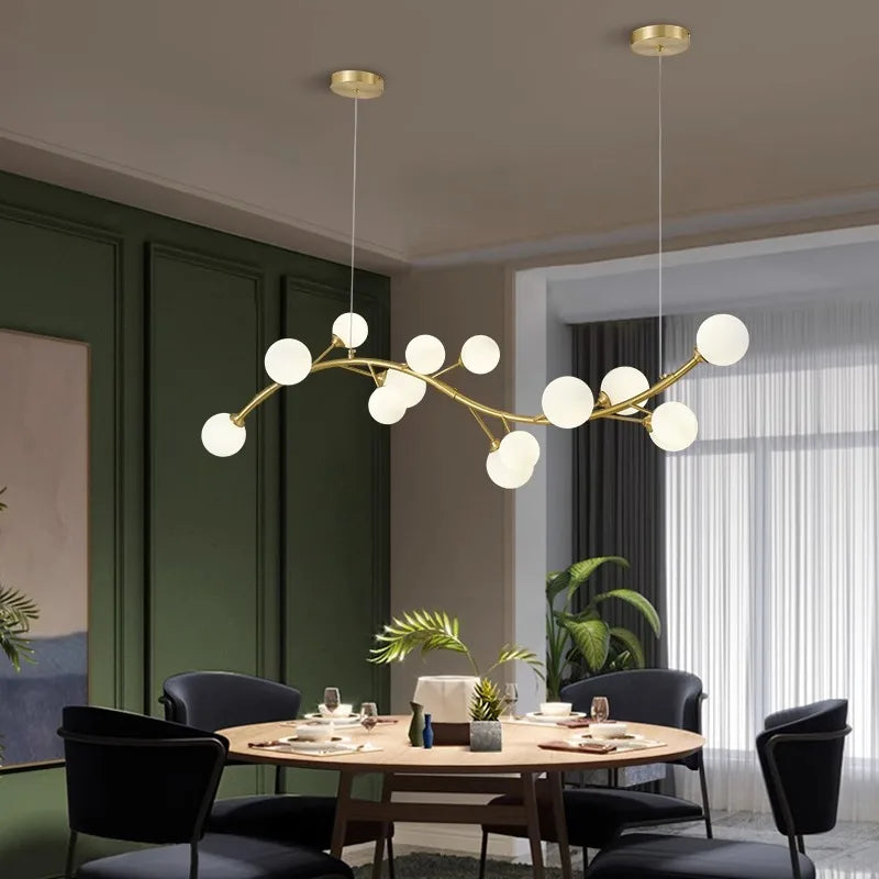 Afralia™ Modern LED Pendant Chandeliers for Home Decor and Dining Room Lighting