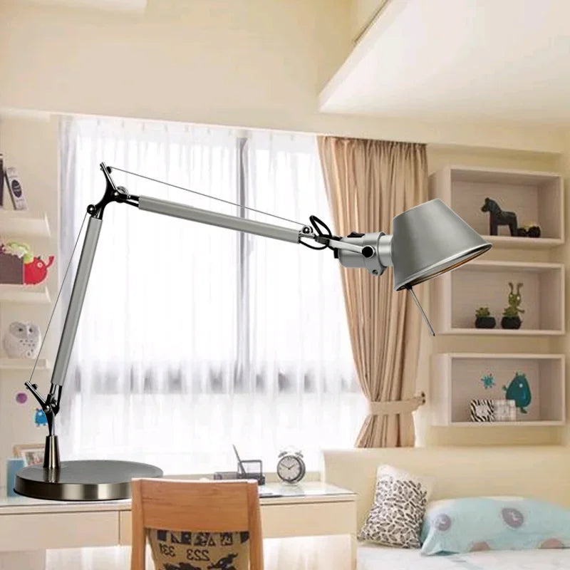 Afralia™ Double Arm Clip Table Lamp Little Girl in Straw Hat Modern Simple Design