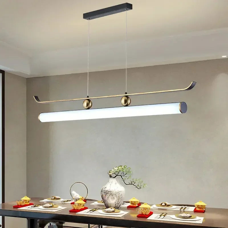 Afralia™ Modern Chinese Style Study Light Tea Room Bar Counter Pendant Light